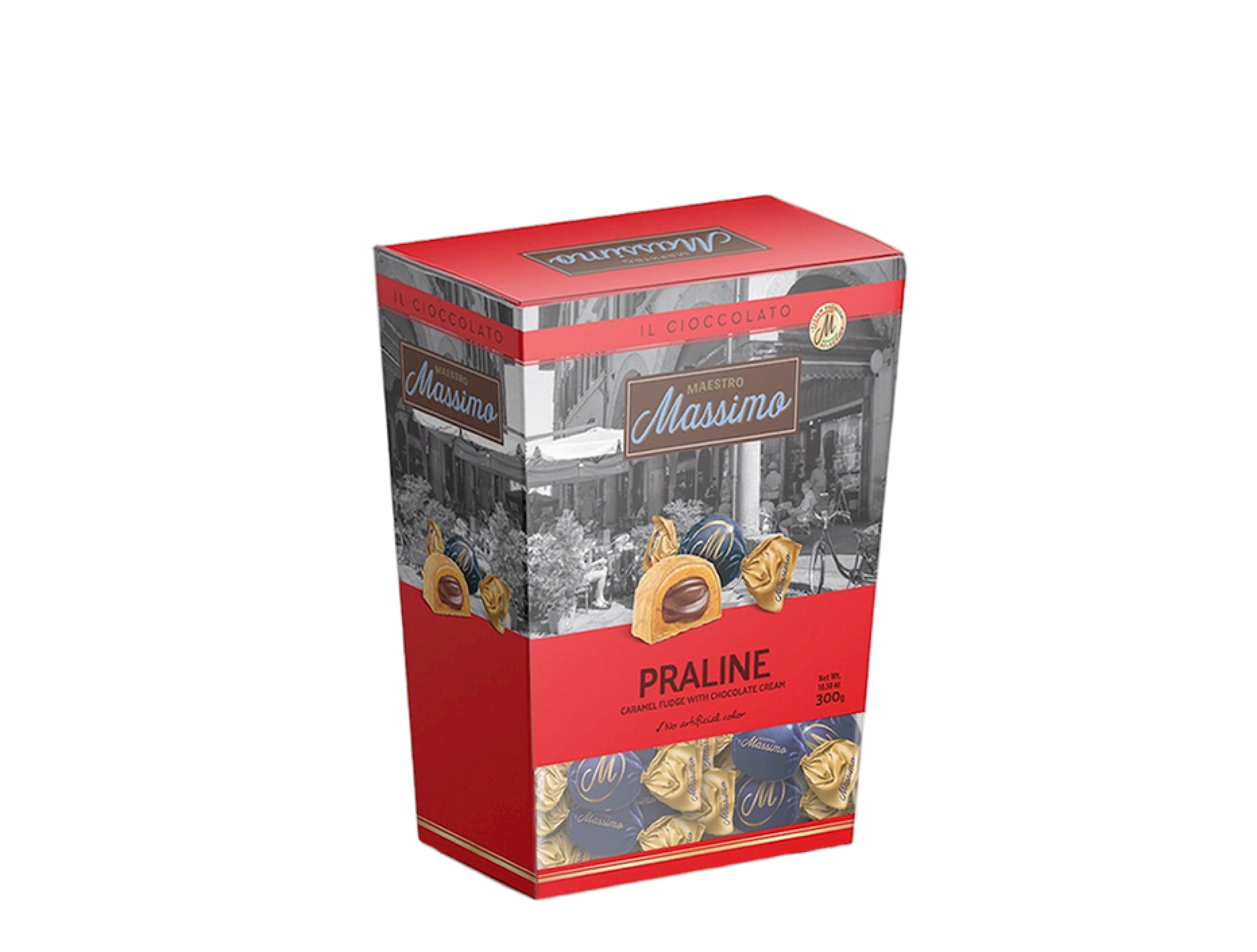 Praline, Caramel Fudge Chocolate | Maestro Massimo | 12 items per
