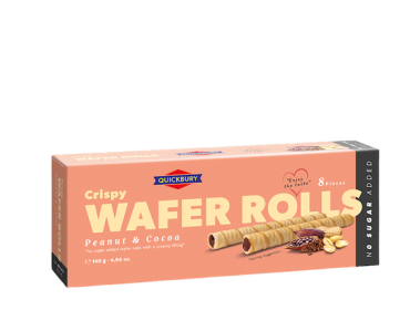 Crispy Wafer Rolls Peanut & Cocoa