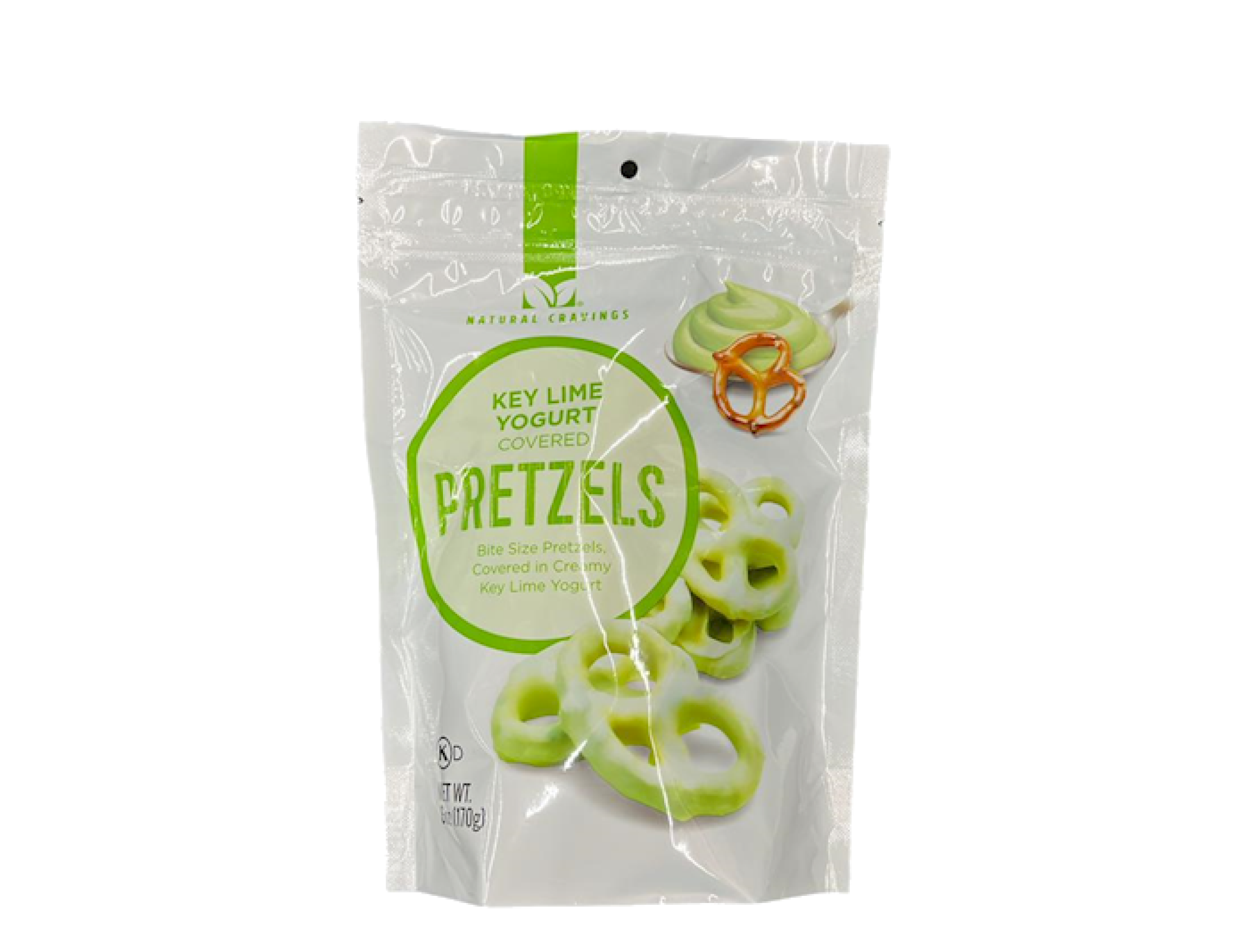 Natural Cravings Key Lime Yogurt Pretzels | NUTTY | 8 items per