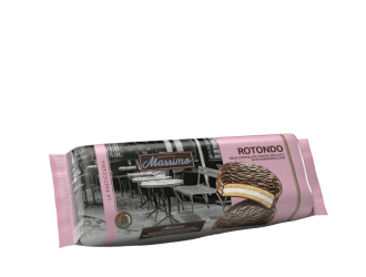 Rotonda Choc Mounted with Marshmallow Biscuit