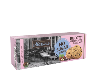 Biscotti, Hazelnut, No Sugar Added