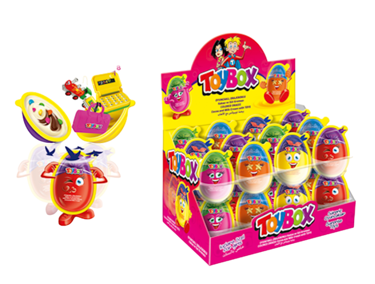 Max Egg, Toy, Dragee, Cocoa and Milk Cream, Girl | TOY BOX | 24