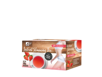 Instant strawberry slimming tea