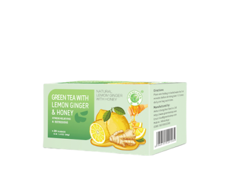 Green tea with lemon ginger & honey