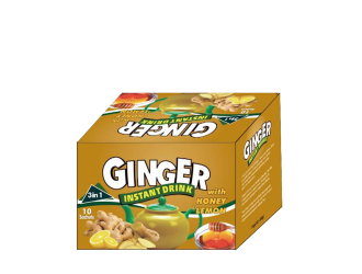 Instant ginger tea with honey & lemon (decaf)