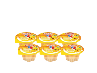Mango Pudding with Nata de Coco