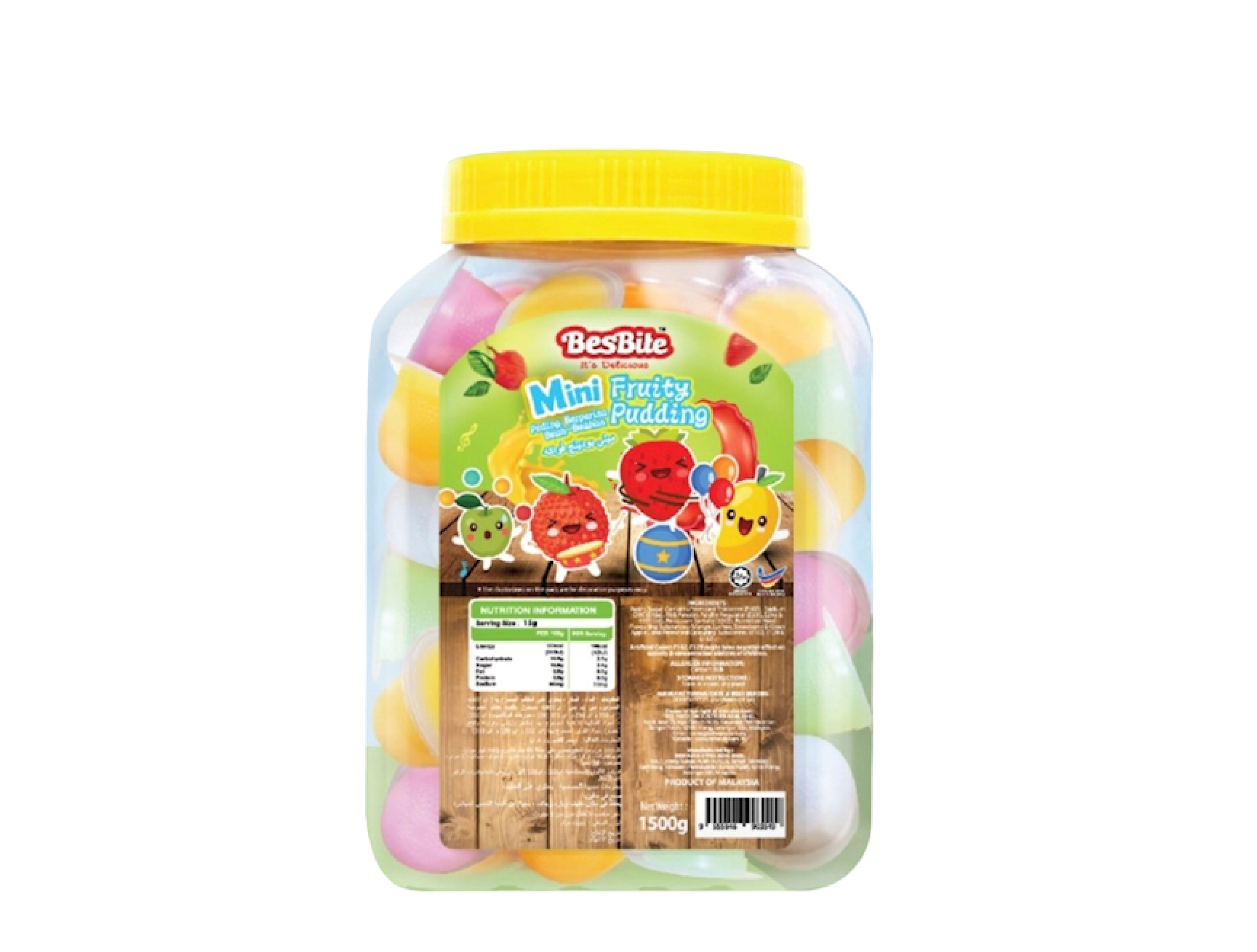 Mini Fruity Pudding (Jar) | Besbite | 6 items per pack | Prestige