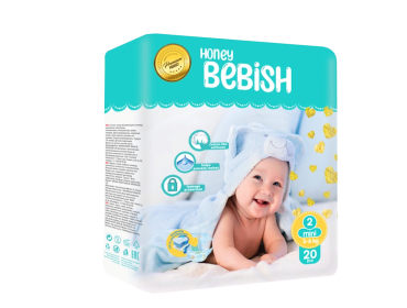 Honey Bebish Diaper Size 2-20 Count