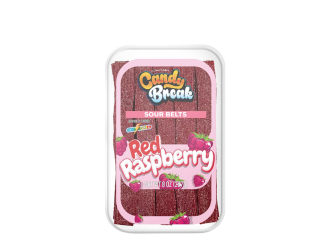 Vegan Liquorice Sour Red Raspberry Belts
