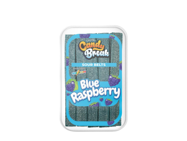 Vegan Liquorice Sour Blue Raspberry Belts