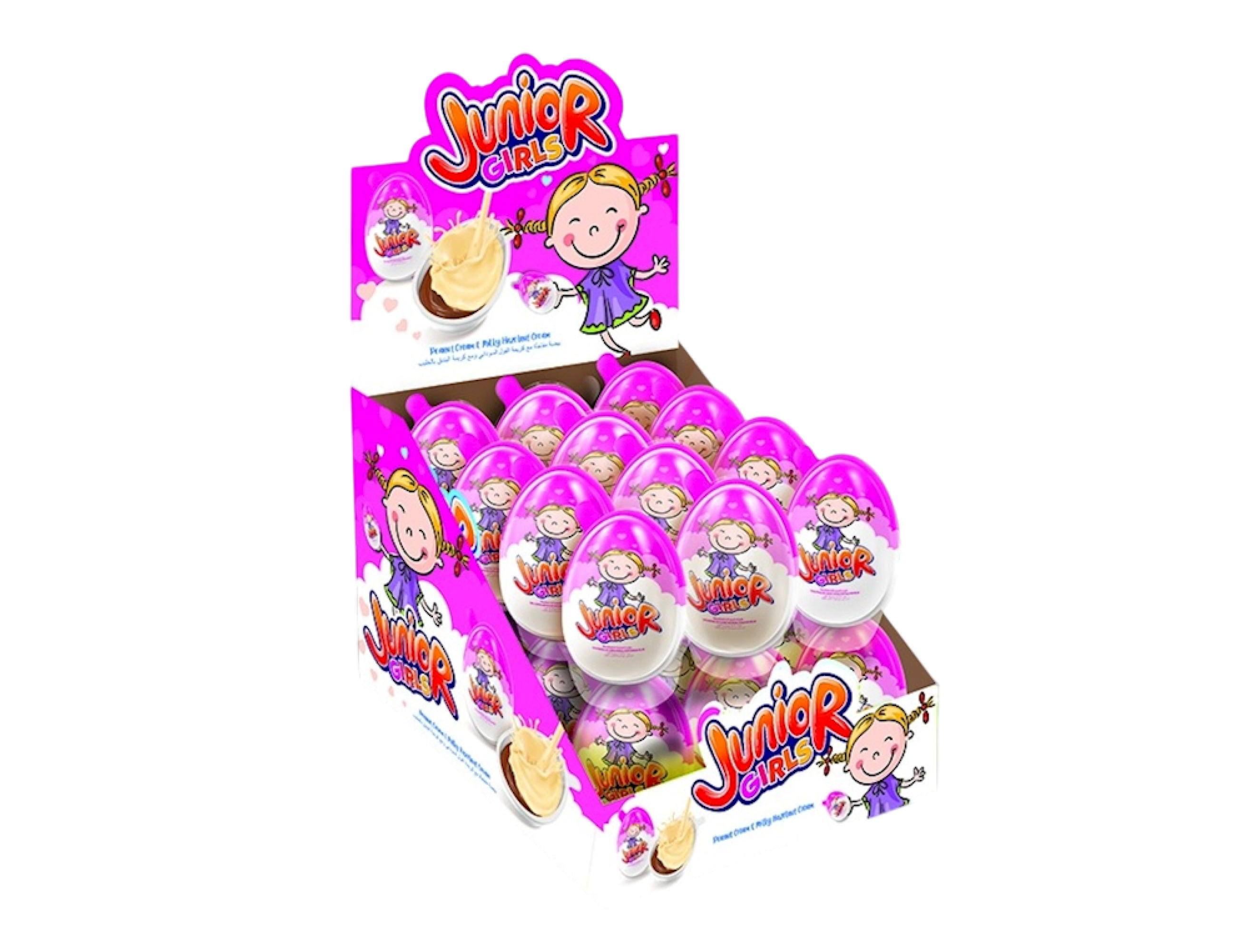 Junior Girls Egg with Peanut & Milky Hazelnut Cream | ANL | 24