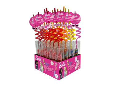 Barbie™ Crazy Pop Straws, Swirl Candy