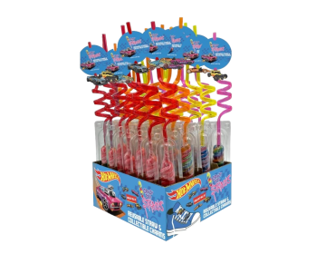 Hot Wheels™ Crazy Pop Straws, Swirl Candy