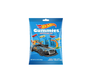 Hot Wheels™ Gummies, Peg Gummy Bags Flavors