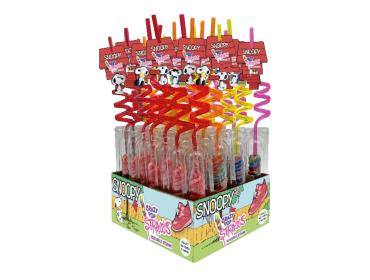 Snoopy™ Crazy Pop Straws, Swirl Candy