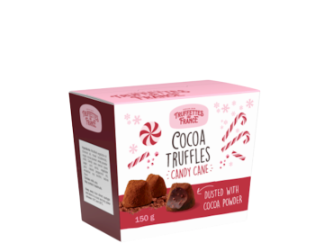Candy Cane, Cocoa Dusted Truffles