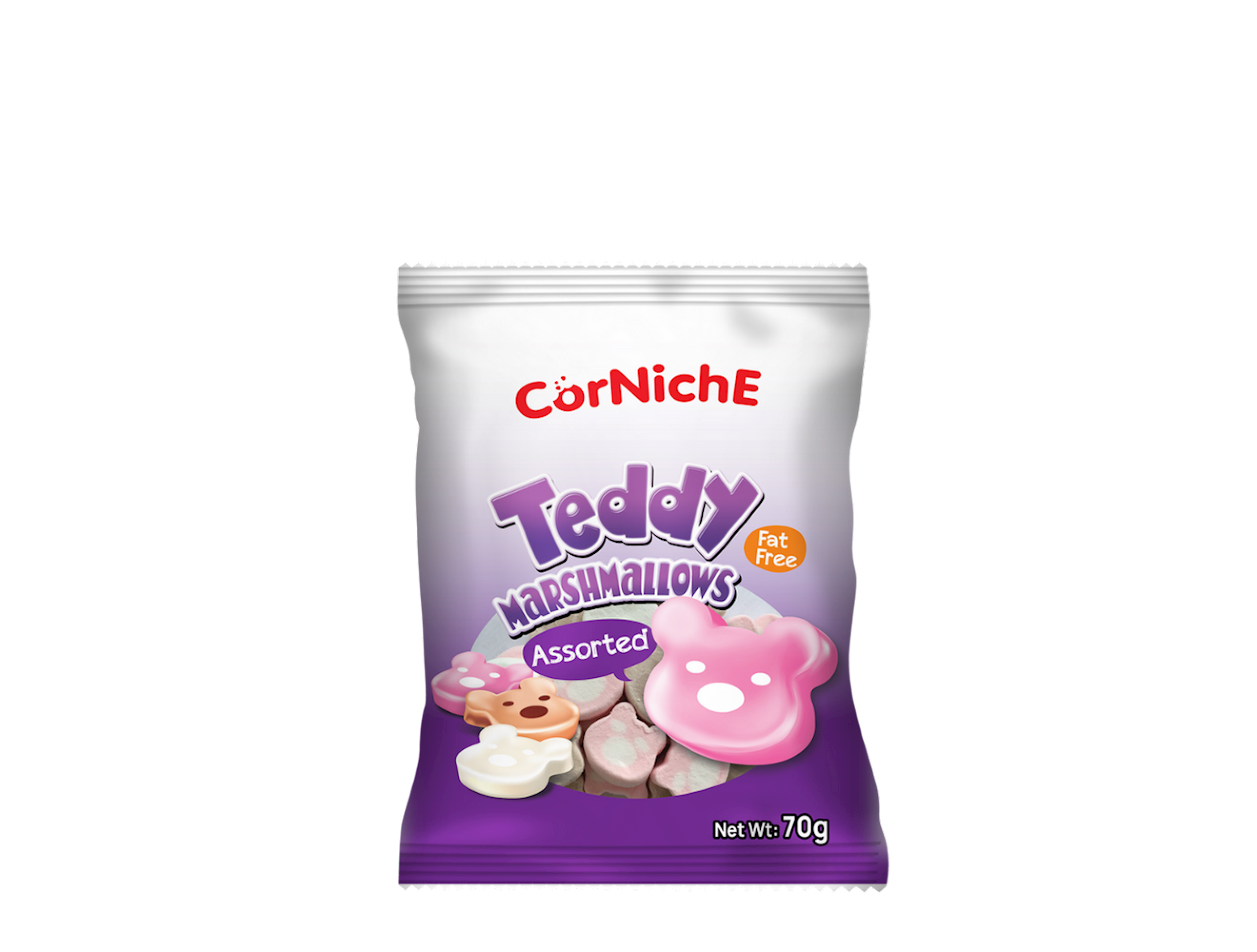 Assorted Teddy Marshmallows | CORNICHE | 24 items per pack