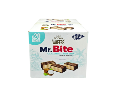 Mr. Bite, Milk Chocolate Coated Wafer with Coconut Cream