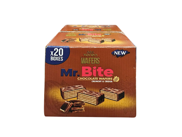 Mr. Bite, Milk Chocolate Coated Wafer with Cacao Cream