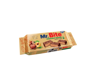Mr. Bite, Milk Chocolate Coated Wafer with Hazelnut