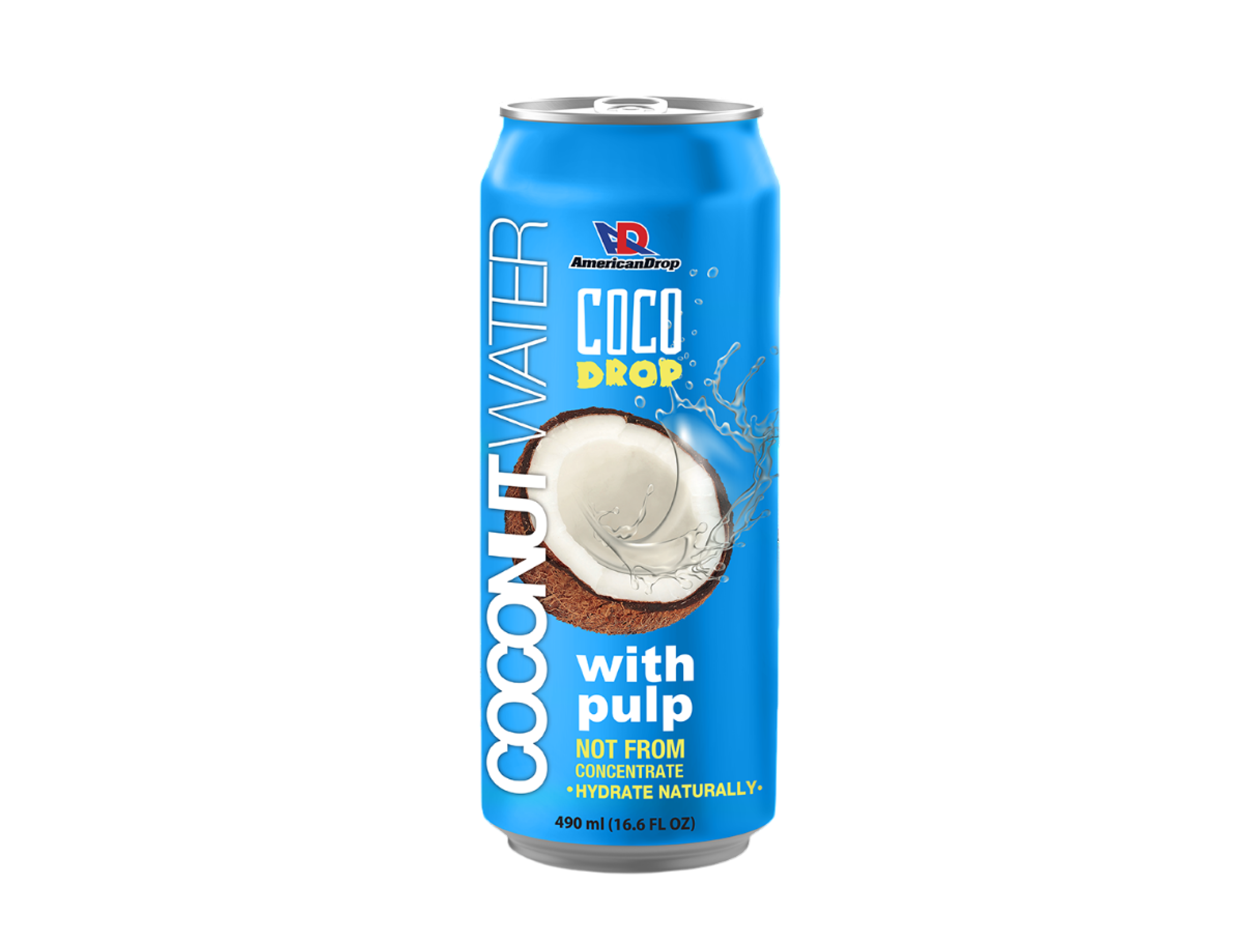 COCO DEAL - coconuts Coco Drop Coconut Water with Pulp (Can) | AMERICAN DROP | 24