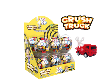 Toy Joy Crash Truck Tablet Hard Dragee Candy With Toy