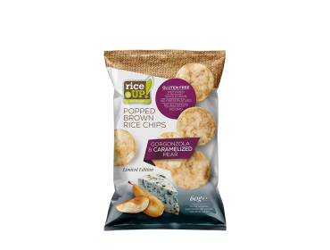 Whole Grain Rice Chips Gorgonzola & Caramelized Pear