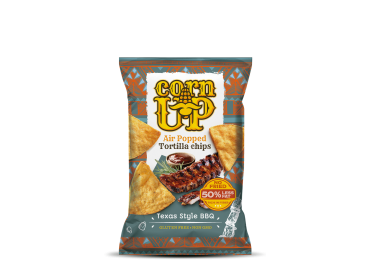 CornUP! Popped Tortilla Chips, Texas Style BBQ