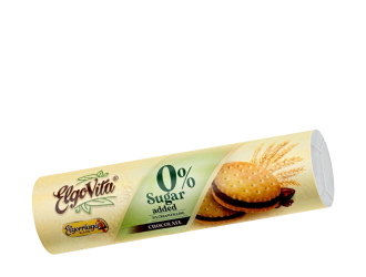 Elgovita Chocolate Sandwich Biscuits 0% Sugar Added