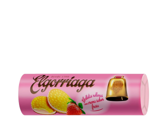 Elgorriaga Strawberry Flavored Filled Biscuit