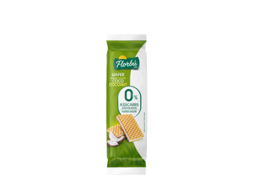 Coconut filled wafer, 0% added sugar
