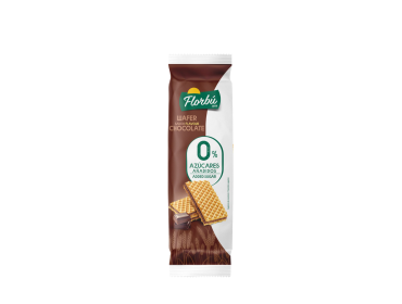 Chocolate filled wafer, 0% added sugar