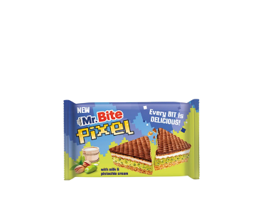 Mr. Bite Pixel Pistachio & Milk Cream Wafer