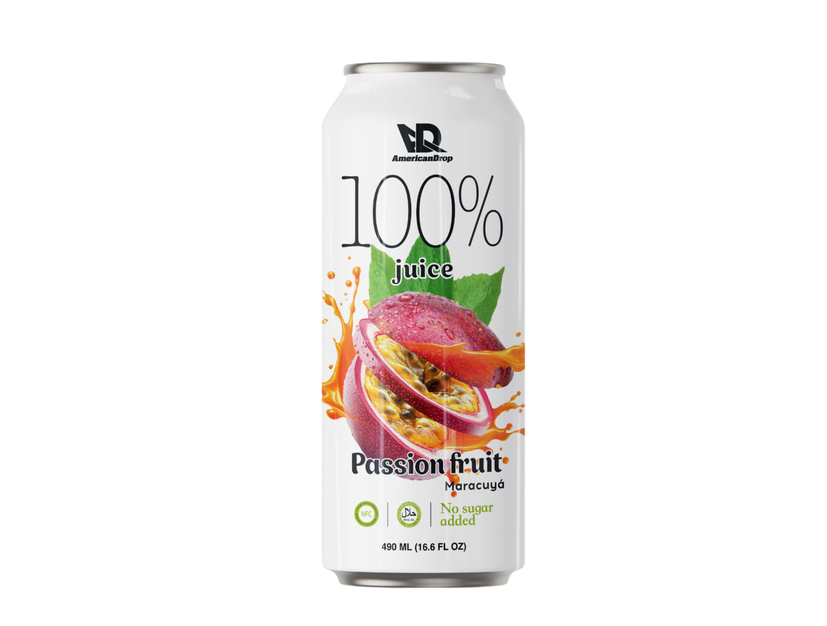 100% Passion Fruit juice, no pulp | AMERICAN DROP | 24 items per