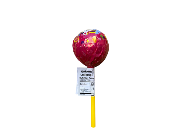 Unicorn Lollipops Big with Candy | Lolliboni | 50 items per pack