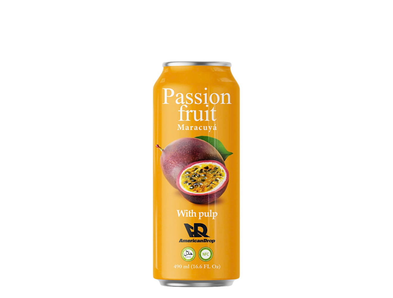 Passion Fruit Juice with Pulp | AMERICAN DROP | 24 items per pack