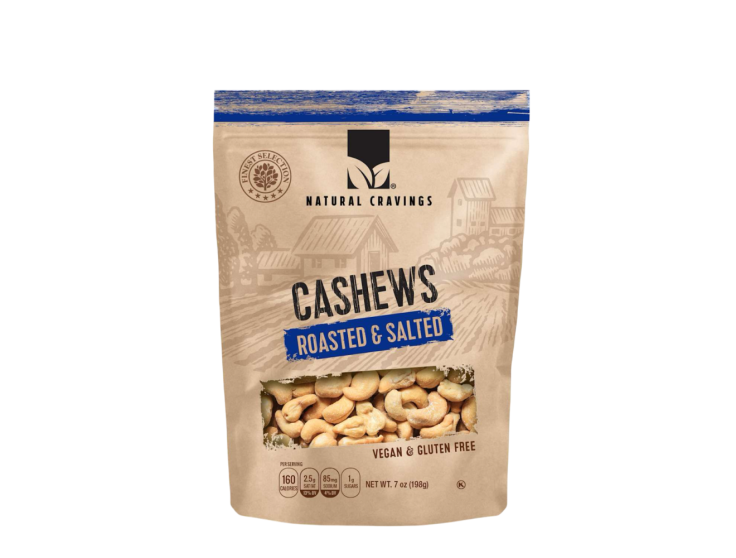 Natural Cravings Cashews Roasted Salted (No Cholesterol) | NUTTY | 12 ...