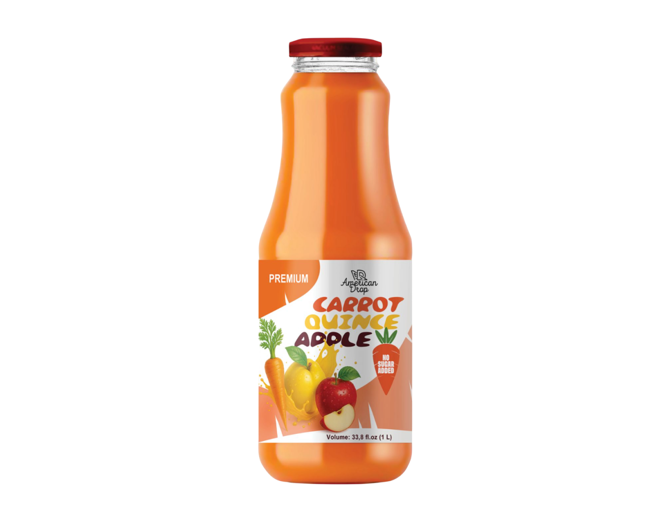 Carrot Quince Apple Juice | AMERICAN DROP | 6 items per pack