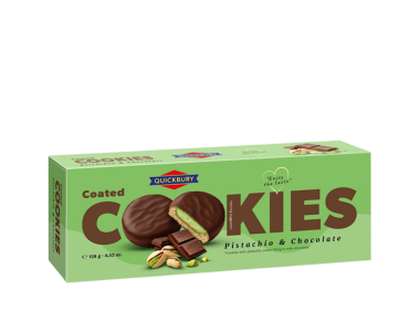 Coated Cookies Pistachio & Chocolate