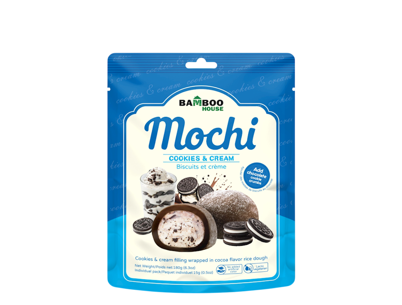 Mochi Cookies & Cream Flavour | Bamboo House | 20 items per pack