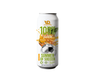 100% PINEAPPLE juice NO PULP SUMMER OF SOCCER