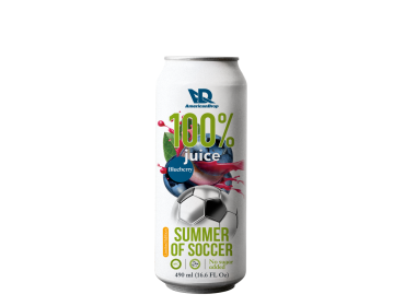 100% BLUEBERRY juice NO PULP SUMMER OF SOCCER