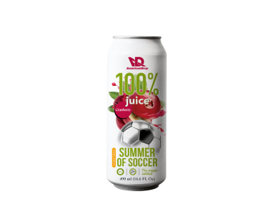 100% CRANBERRY juice NO PULP SUMMER OF SOCCER